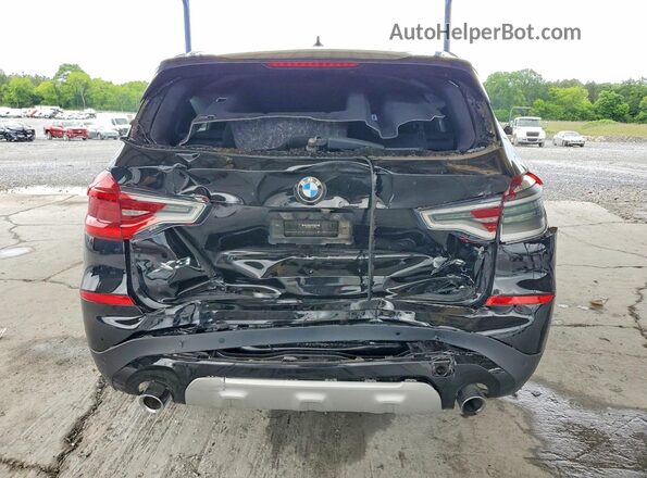 5UXTY3C0XLLU69696 2020 BMW X3 Black Вид ззаду