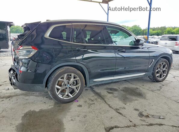 5UXTY3C0XLLU69696 2020 BMW X3 Black Задня права чверть