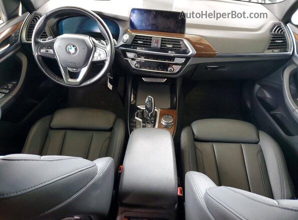 5UXTY3C0XLLU69696 2020 BMW X3 Black Вид панелі приладів