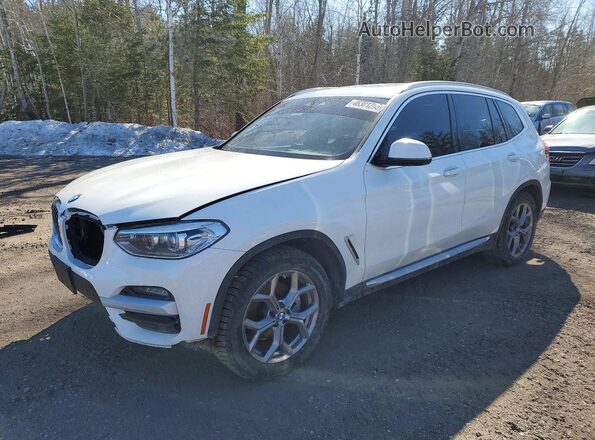 5UXTY5C00L9C32744 2020 BMW X3 Белый Передняя левая четверть