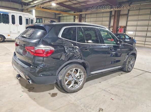 5UXTY5C00M9E39636 2021 BMW X3 Black უკანა მარჯვენა
