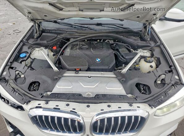 5UXTY5C00M9G25998 2021 BMW X3 White Вид підкапотного простору