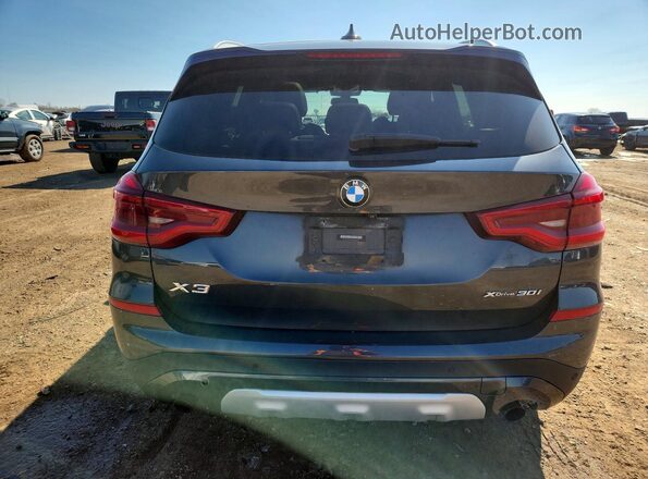 5UXTY5C01M9F50597 2021 BMW X3 Charcoal Vista trasera