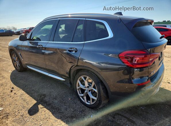 5UXTY5C01M9F50597 2021 BMW X3 Charcoal Trasero izquierdo