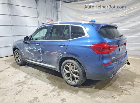 5UXTY5C01M9G36606 2021 BMW X3 Blue Задня ліва чверть