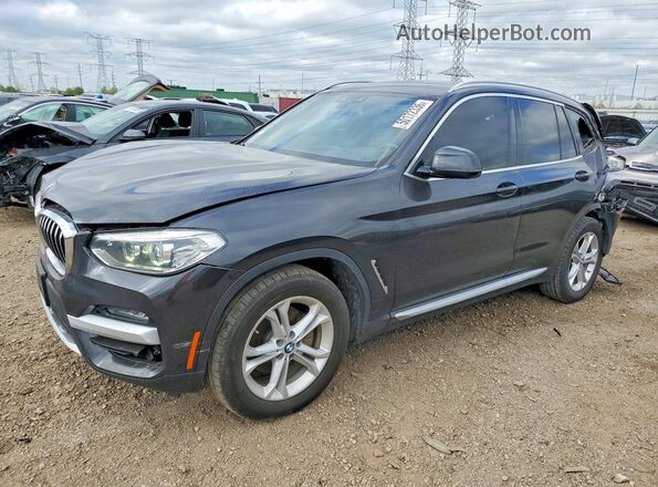 5UXTY5C02LLT36961 2020 BMW X3 Black Передня ліва чверть