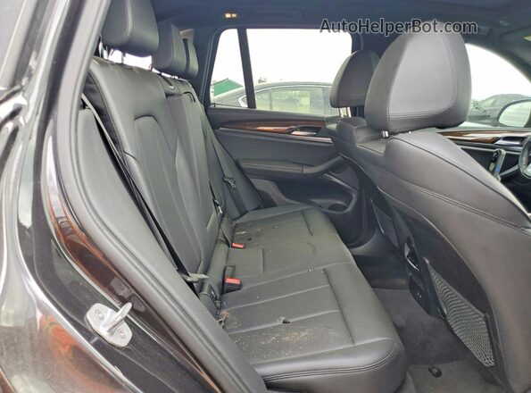 5UXTY5C02LLT36961 2020 BMW X3 Black Вид задніх сидінь