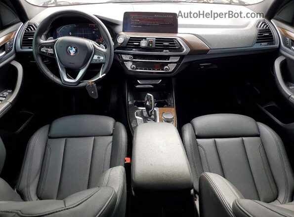 5UXTY5C02LLT36961 2020 BMW X3 Black Вид панелі приладів