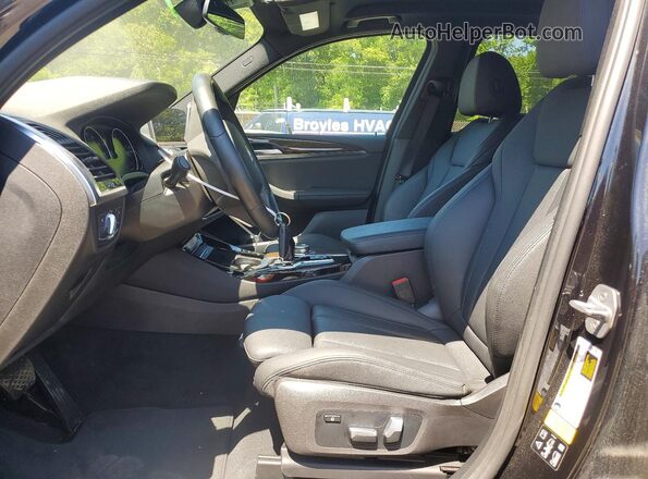 5UXTY5C03L9B91784 2020 BMW X3 Black Vista interior delantera