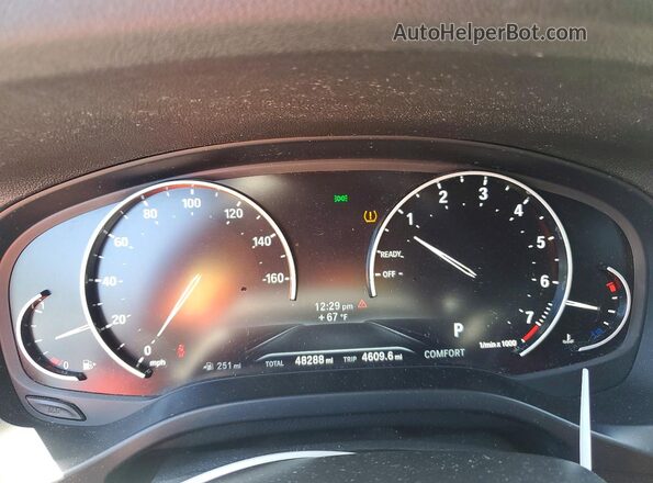 5UXTY5C03L9B91784 2020 BMW X3 Black Vista del cuadro de instrumentos