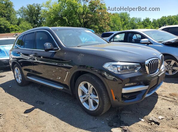 5UXTY5C03L9B91784 2020 BMW X3 Black Delantero derecho