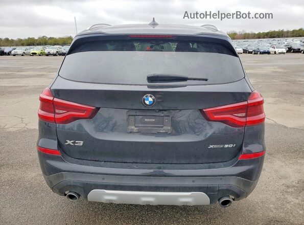 5UXTY5C03M9E39730 2021 BMW X3 Black Widok z tyłu