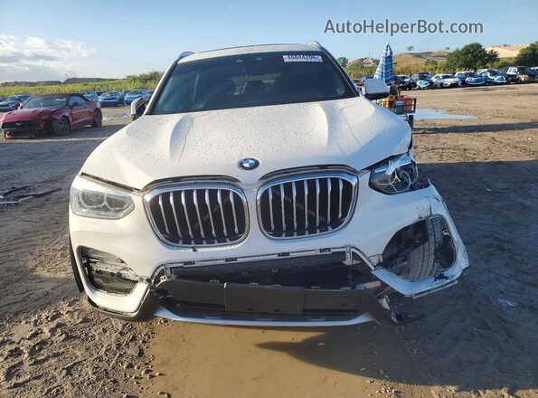 5UXTY5C04L9B04426 2020 BMW X3 White Вид спереду
