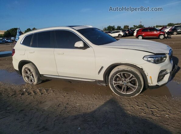 5UXTY5C04L9B04426 2020 BMW X3 White Передня права чверть