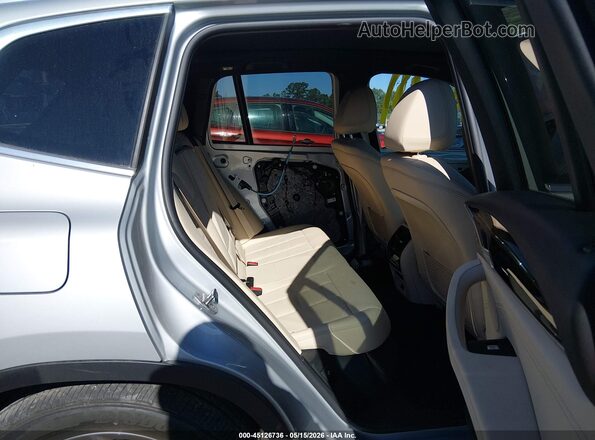 5UXTY5C04M9G21307 2021 BMW X3 Silver Widok naklejki z numerem VIN