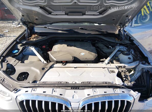 5UXTY5C04M9G21307 2021 BMW X3 Silver Widok z tyłu