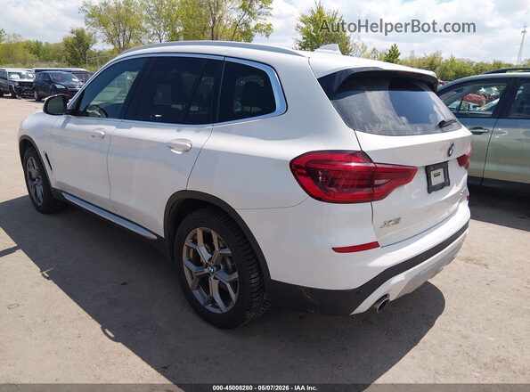 5UXTY5C05L9B53554 2020 BMW X3 Белый Задняя левая четверть