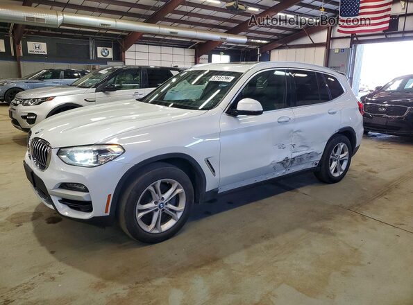 5UXTY5C05LLT34136 2020 BMW X3 Белый Передняя левая четверть