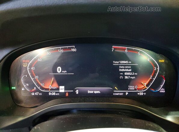 5UXTY5C05LLT34136 2020 BMW X3 Белый Вид щитка приборов