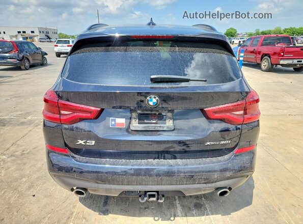 5UXTY5C07L9C15102 2020 BMW X3 Black Widok z tyłu