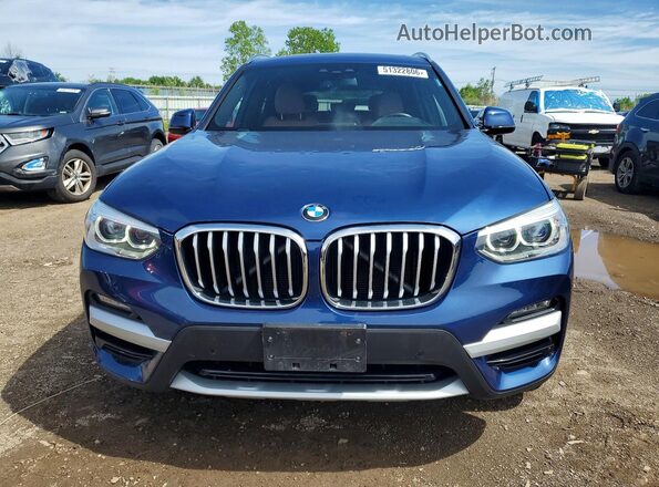 5UXTY5C07L9C96831 2020 BMW X3 Синий Вид спереди