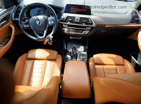 5UXTY5C07L9C96831 2020 BMW X3 Синий Вид панели приборов