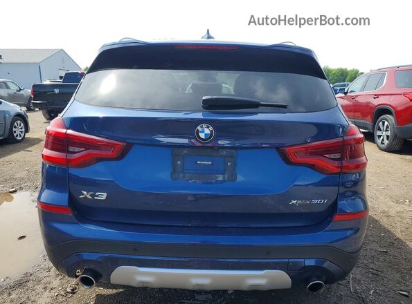 5UXTY5C07L9C96831 2020 BMW X3 Синий Вид сзади