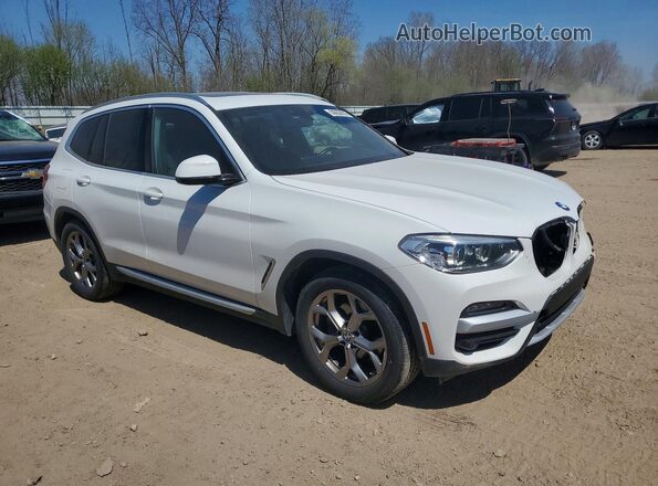 5UXTY5C07M9G01245 2021 BMW X3 Белый Передняя правая четверть