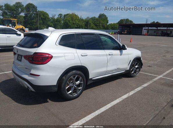 5UXTY5C07M9H42865 2021 BMW X3 Белый Задняя правая четверть