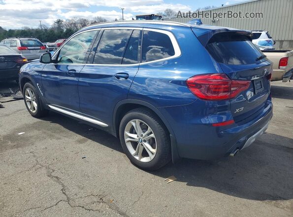 5UXTY5C08L9C30384 2020 BMW X3 Blue Задня ліва чверть