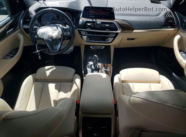 5UXTY5C08L9C30384 2020 BMW X3 Blue Вид панелі приладів