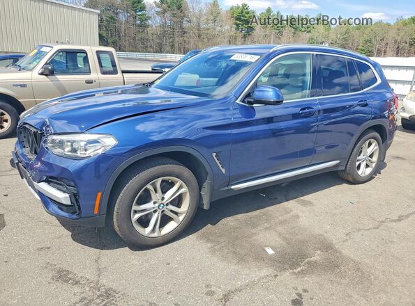 5UXTY5C08L9C30384 2020 BMW X3 Blue Передня ліва чверть