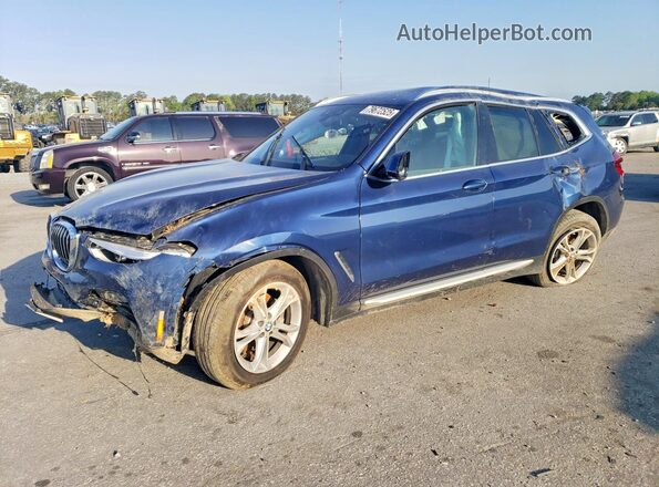 5UXTY5C09L9C29003 2020 BMW X3 Blue Przód lewy