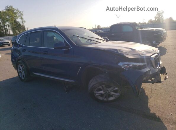 5UXTY5C09L9C29003 2020 BMW X3 Blue Przód prawy