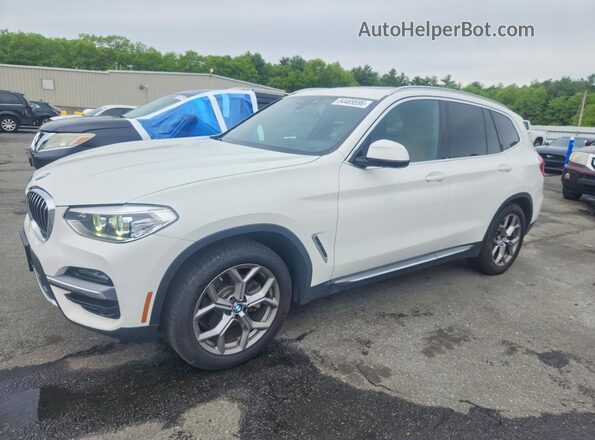 5UXTY5C09LLT38156 2020 BMW X3 Белый Передняя левая четверть