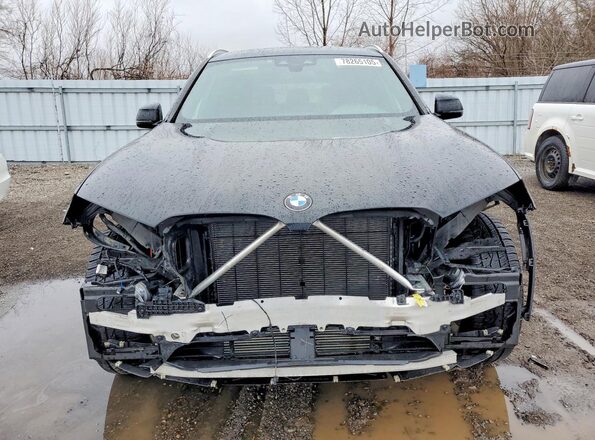 5UXTY5C09M9E54975 2021 BMW X3 Black Widok z przodu