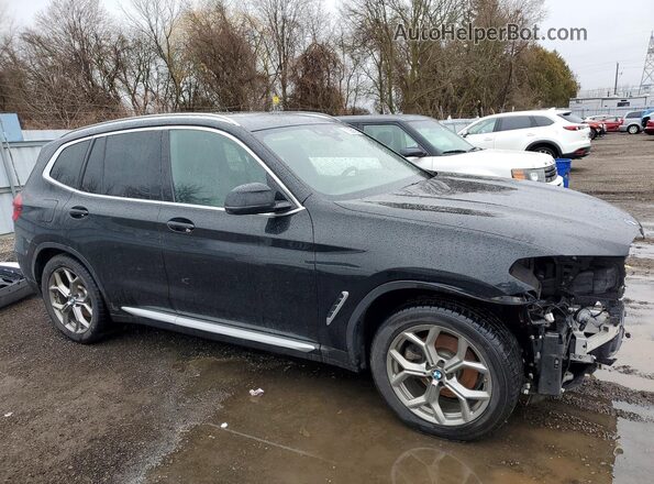 5UXTY5C09M9E54975 2021 BMW X3 Black Przód prawy