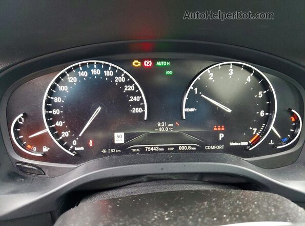 5UXTY5C09M9E54975 2021 BMW X3 Black Widok zestawu wskaźników