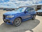 2021 Bmw X3 Xdrive30i Blue vin: 5UXTY5C09M9E84641