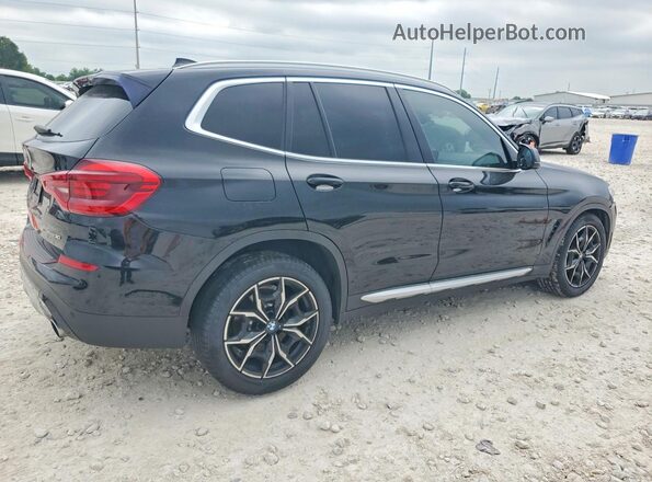 5UXTY5C09M9G46199 2021 BMW X3 Черный Задняя правая четверть