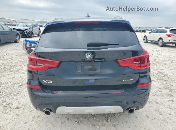 5UXTY5C09M9G46199 2021 BMW X3 Черный Вид сзади