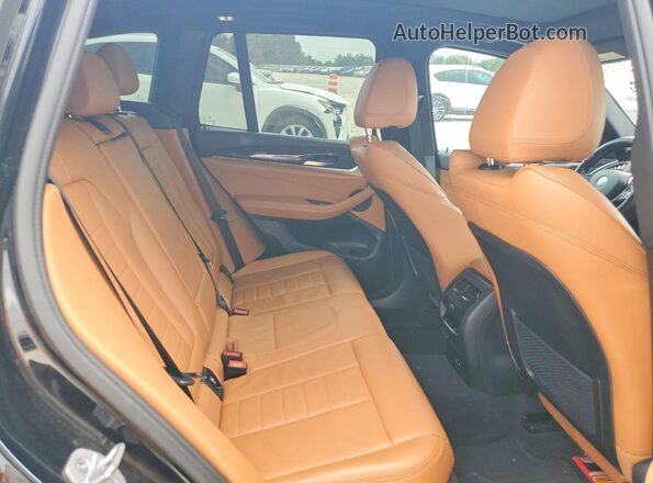 5UXTY5C09M9G46199 2021 BMW X3 Черный Вид задней части салона