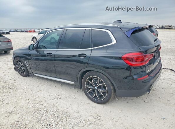 5UXTY5C09M9G46199 2021 BMW X3 Черный Задняя левая четверть