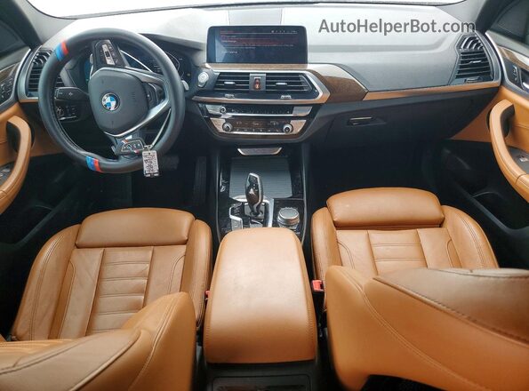 5UXTY5C09M9G46199 2021 BMW X3 Черный Вид панели приборов