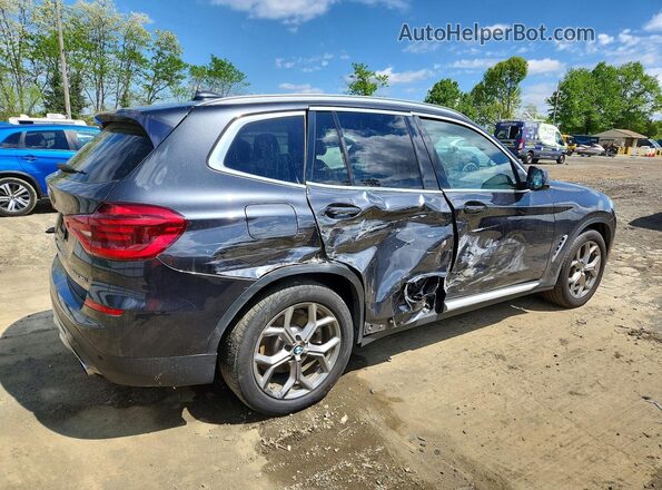5UXTY5C0XL9D36674 2020 BMW X3 Gray უკანა მარჯვენა