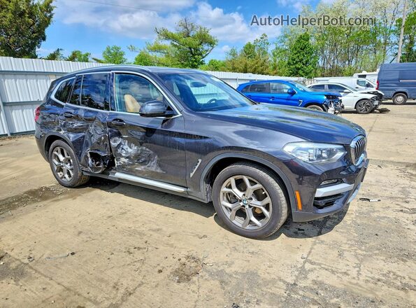 5UXTY5C0XL9D36674 2020 BMW X3 Gray წინა მარჯვენა