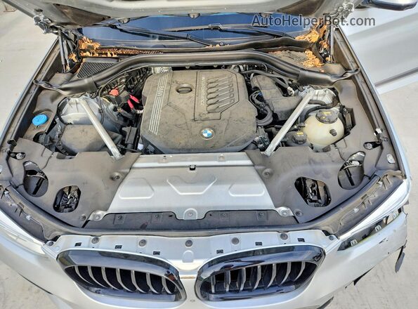 5UXTY9C01M9G38315 2021 BMW X3 Серебряный Вид подкапотного пространства