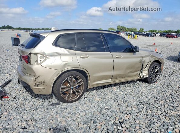 5UXTY9C01M9G65997 2021 BMW X3 Бежевый Задняя правая четверть