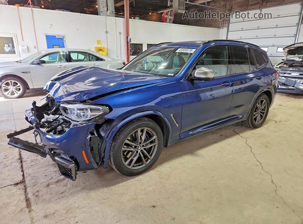 5UXTY9C05L9C98620 2020 BMW X3 Blue Przód lewy