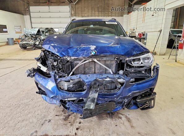 5UXTY9C05L9C98620 2020 BMW X3 Blue Widok z przodu